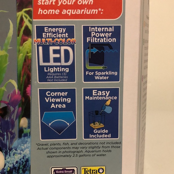 Aqua Culture Fish 25 Gallon Corner View Aquarium Poshmark